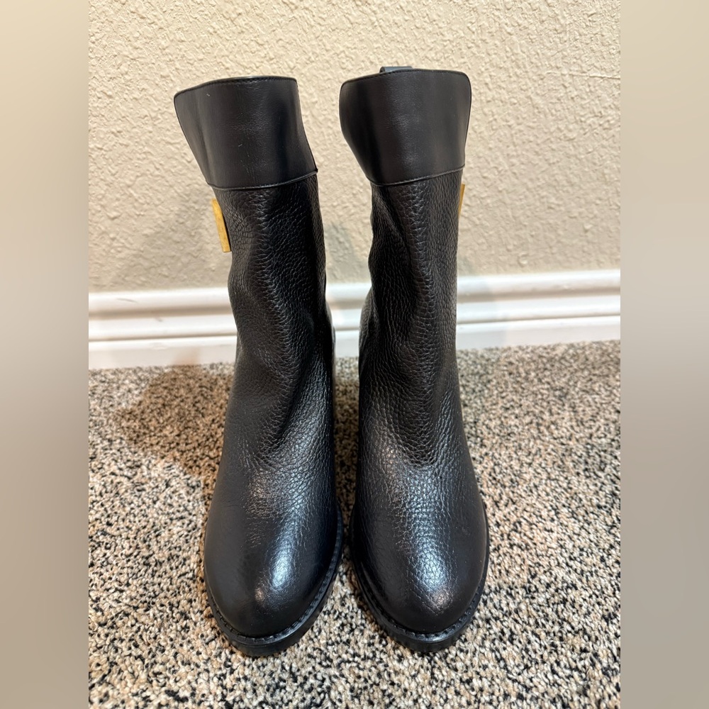 Stuart Weitzman Black Leather Boots New 6.5